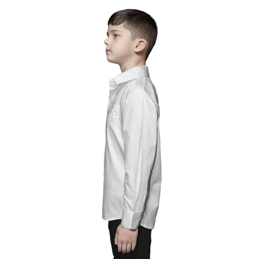 Armani Exchange White Premium Logo Print Kids Shirt-2