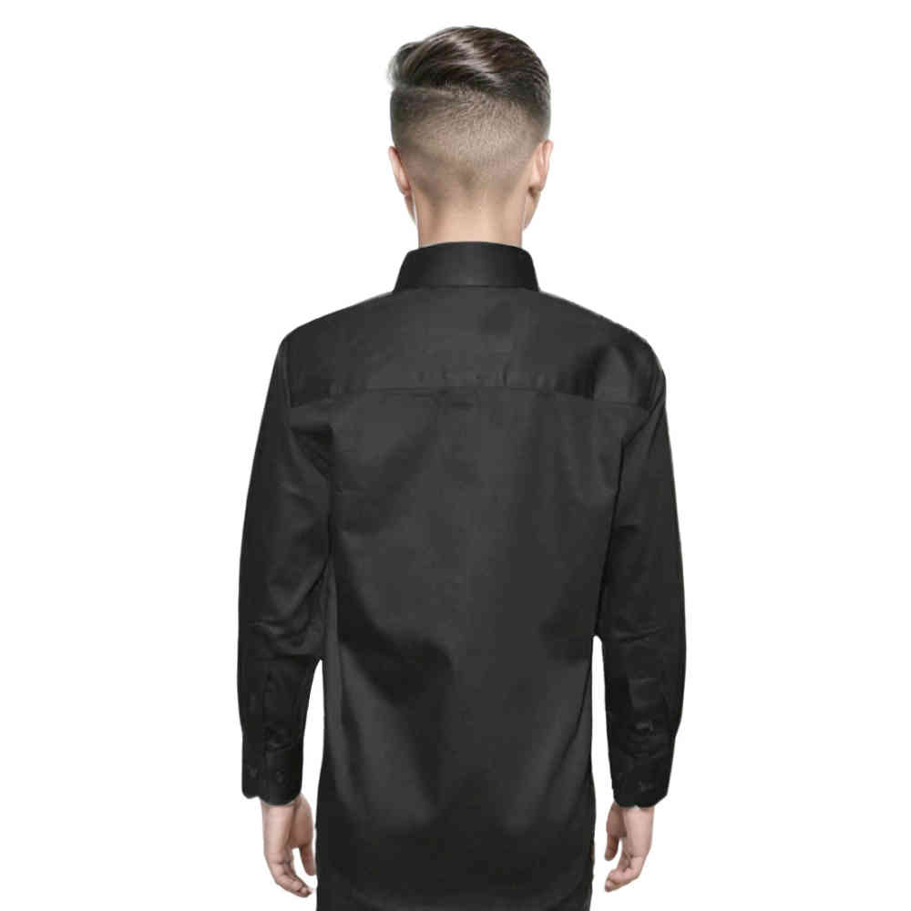 Gucci Bee Embroidered Black Kids Shirt-thumb-1