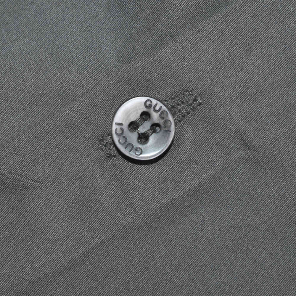Gucci Bee Embroidered Grey Kids Shirt-thumb-4