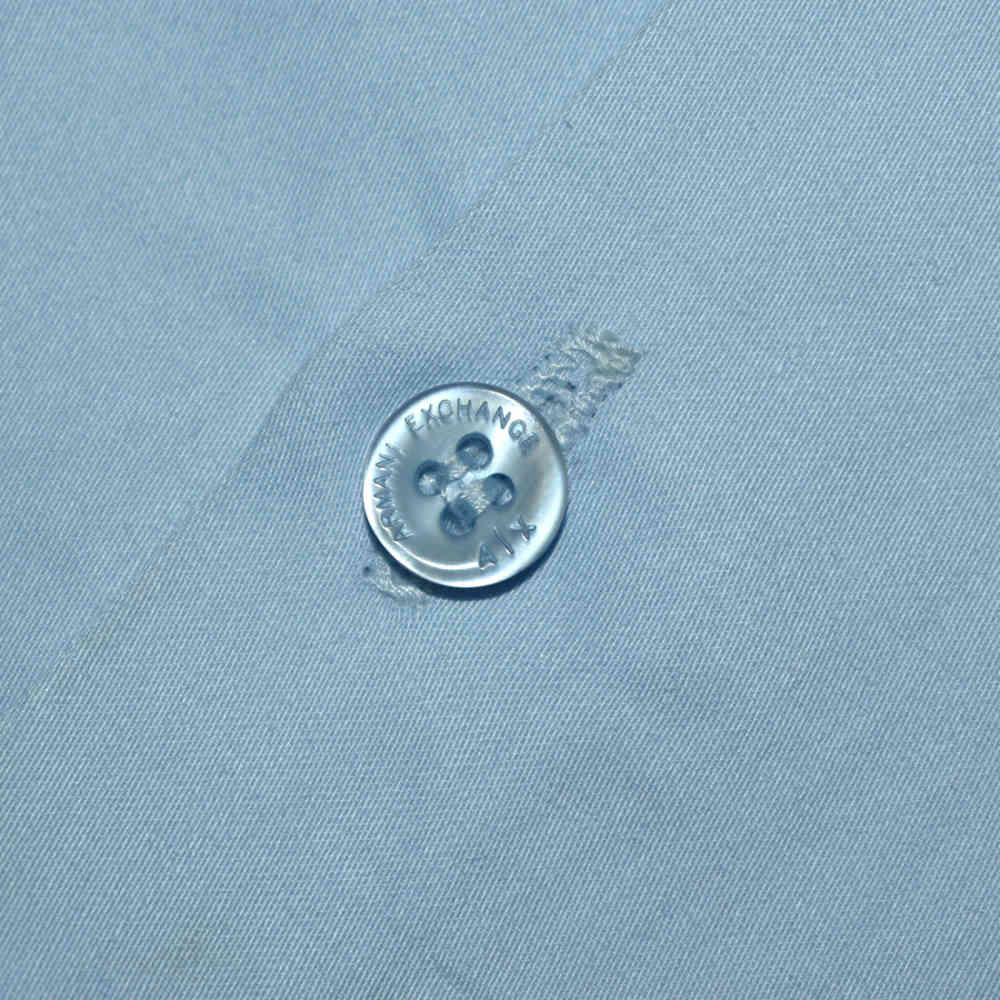 Armani Exchange Sky Blue Premium Kids Shirt-thumb-4