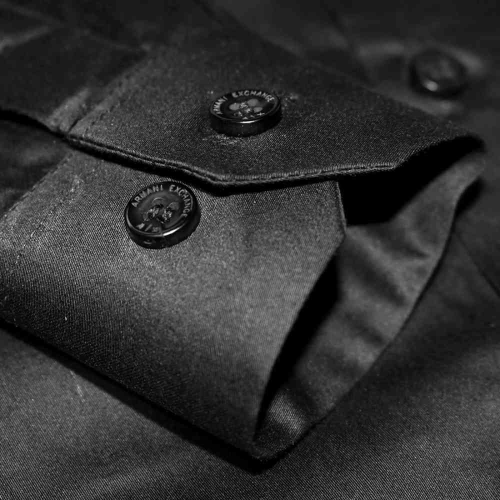 Armani Exchange Black Premium Kids Shirt-thumb-5