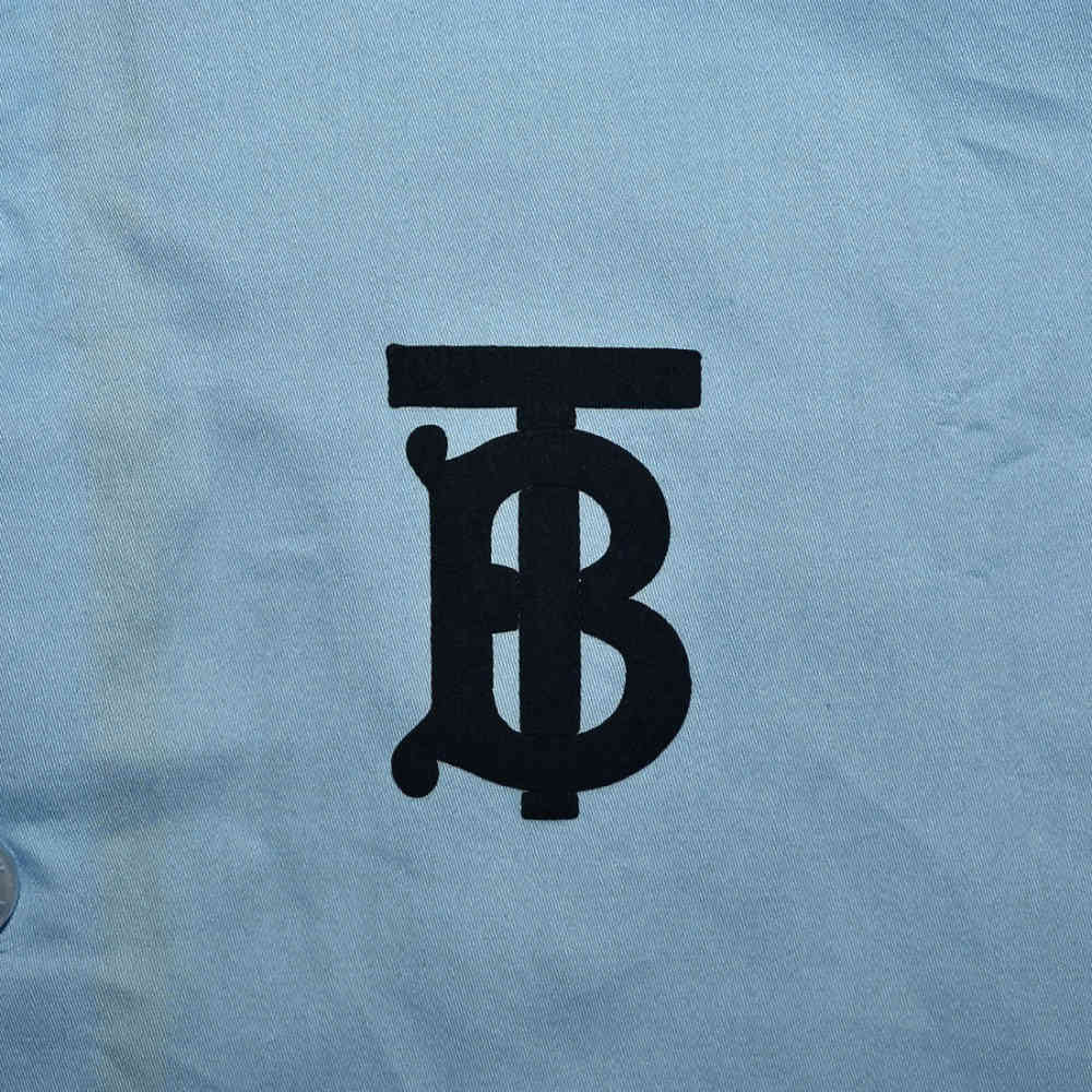 Burberry Embroidered Premium Sky Blue Kids Shirt-5