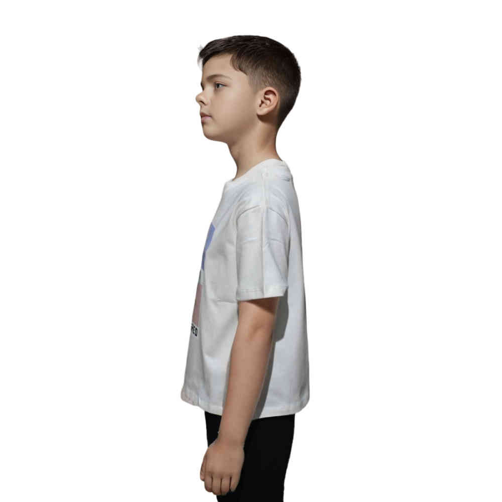 Fendi Teddy Print White Kids T-shirt-thumb-2