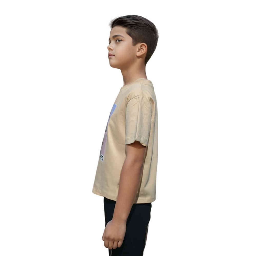 Fendi Teddy Print Brown Kids T-shirt-thumb-2