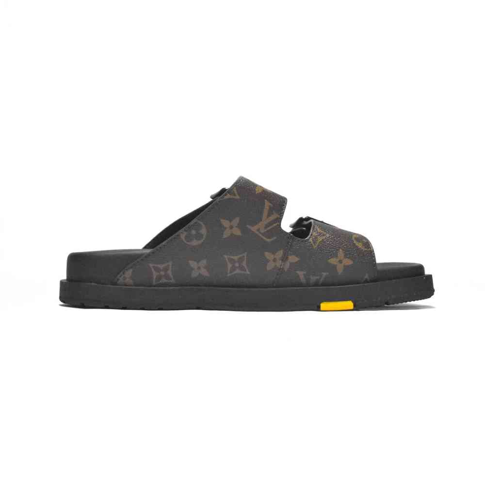 Louis Vuitton Black Premium Quality Men's Flip-flops-2