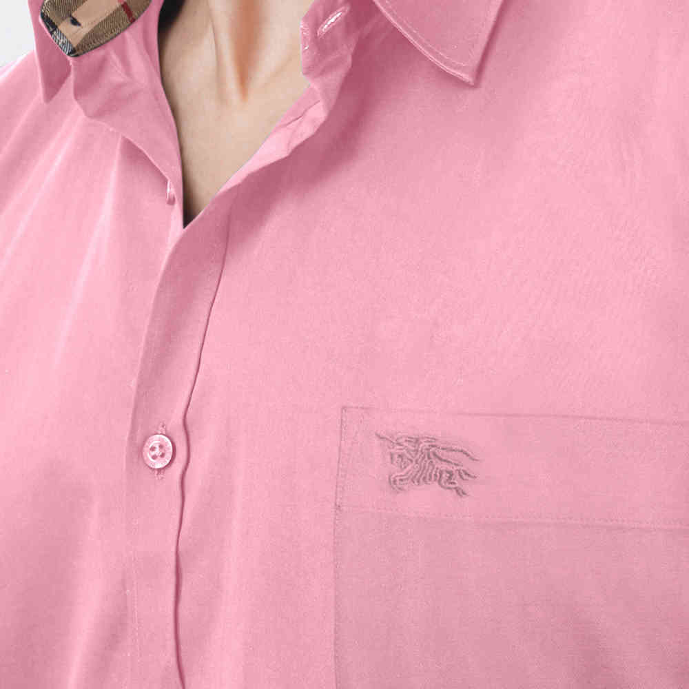 Burberry Pink Premium Quality Shirt-2