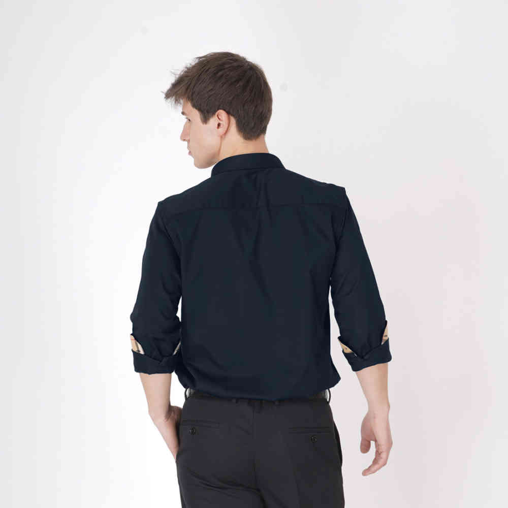 Burberry Navy Blue Premium Quality Shirt-1