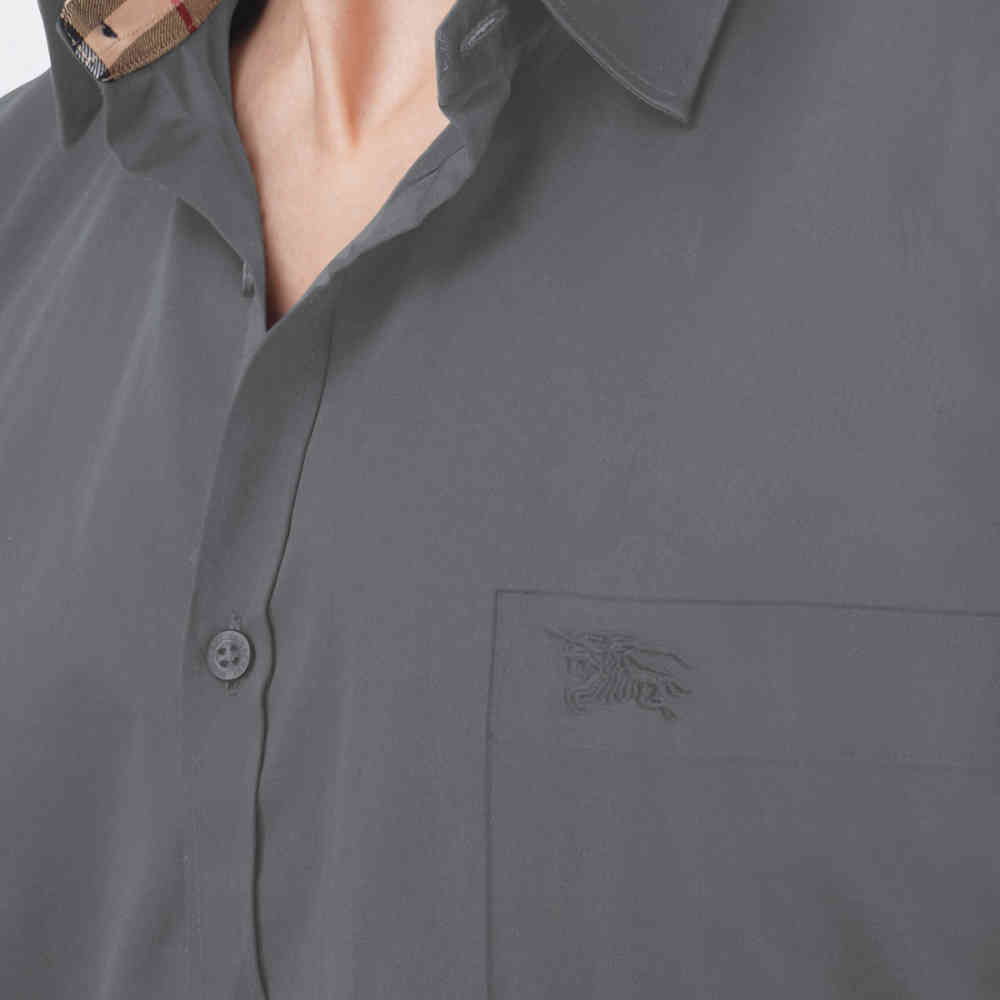 Burberry Grey Premium Quality Shirt-2