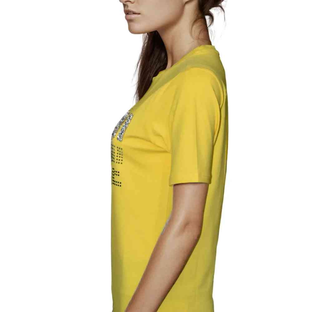 Armani Exchange Yellow Premium Quality Women T-shirt-2
