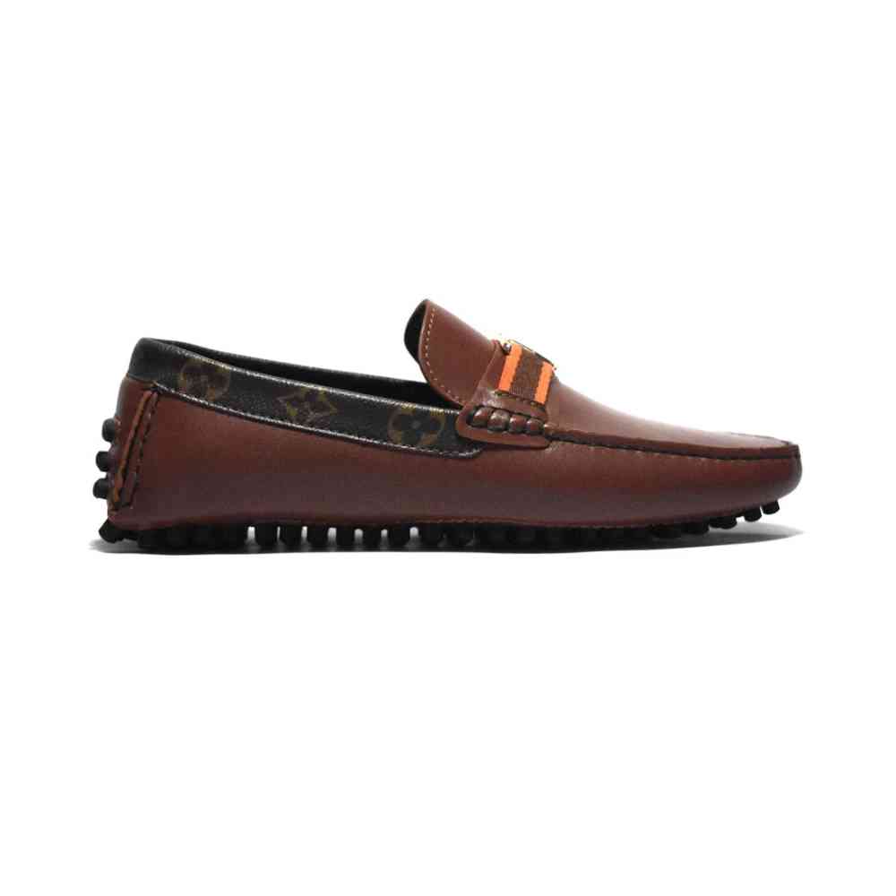 Louis Vuitton Brown Premium Quality Loafers-thumb-2