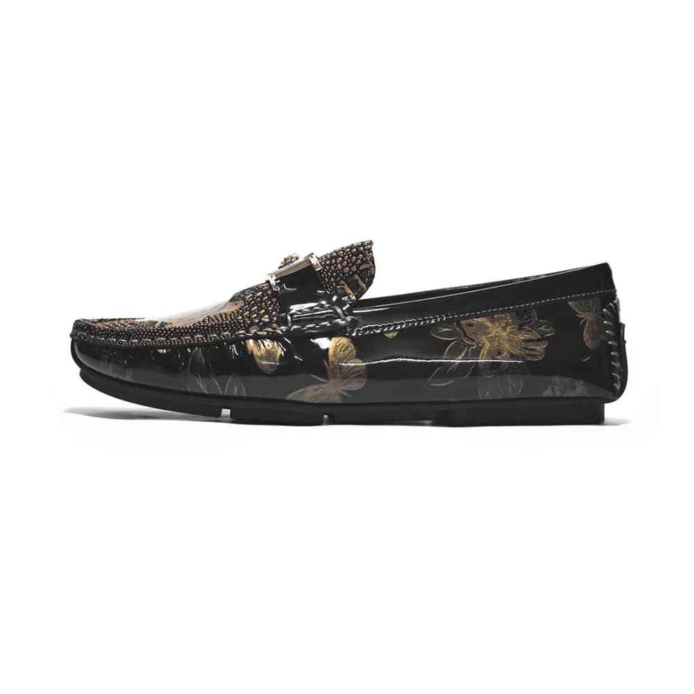 Versace Black Premium Quality Loafers-thumb-1