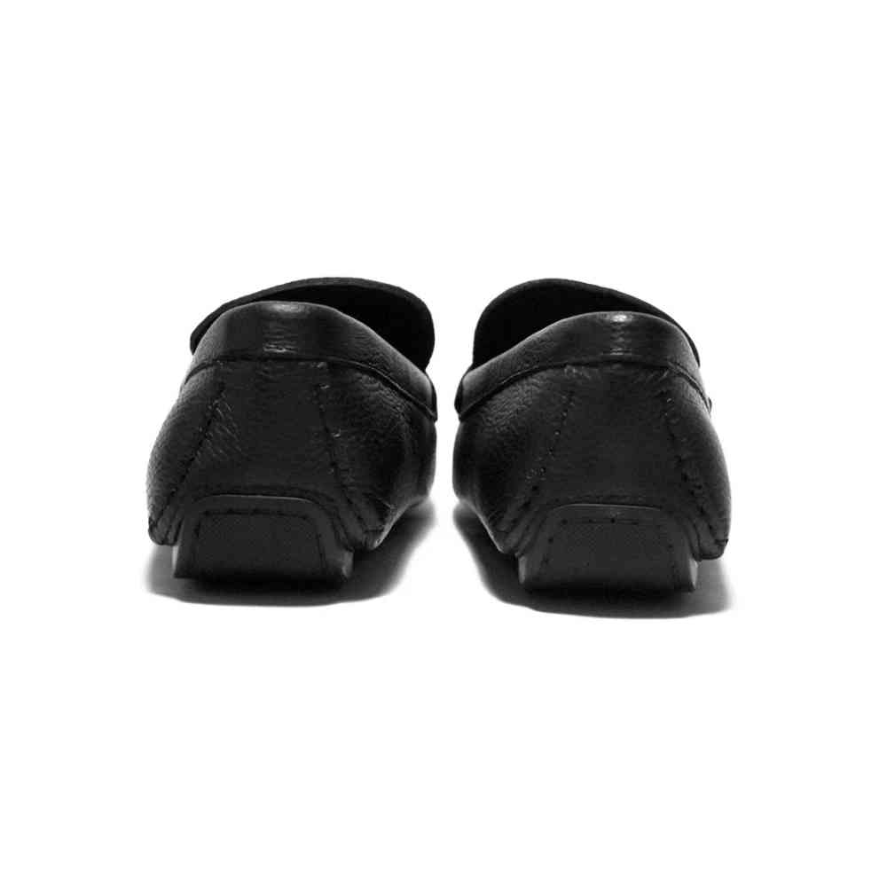 Versace Black Leather Premium Quality Loafers-4