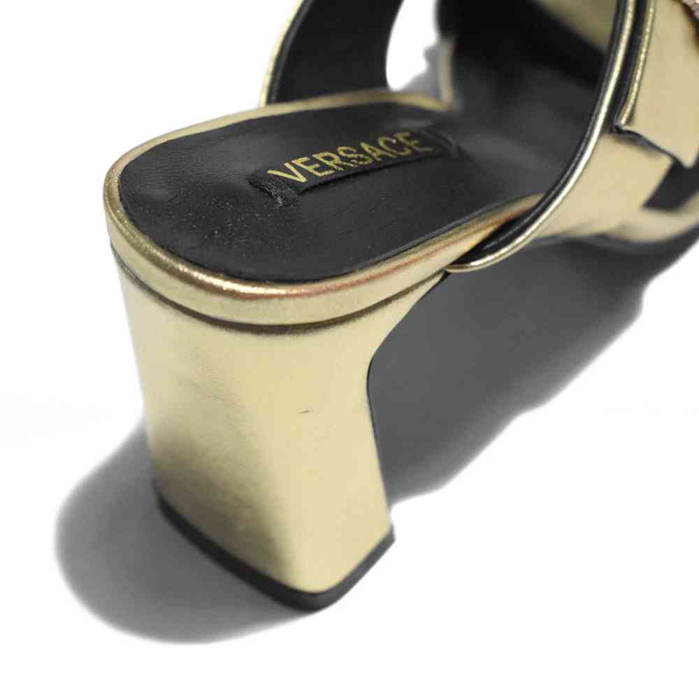 Versace Golden Premium Quality Heels Sandals-thumb-4