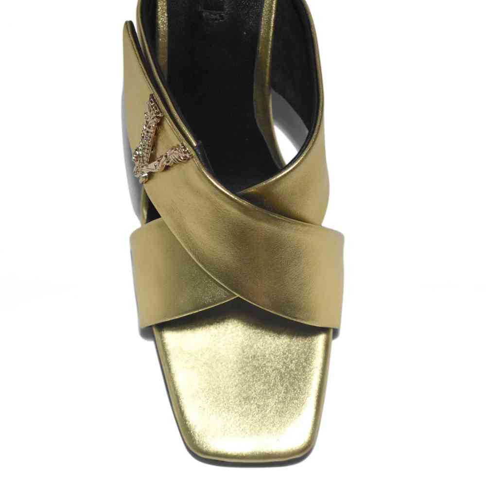 Versace Golden Premium Quality Heels Sandals-thumb-3