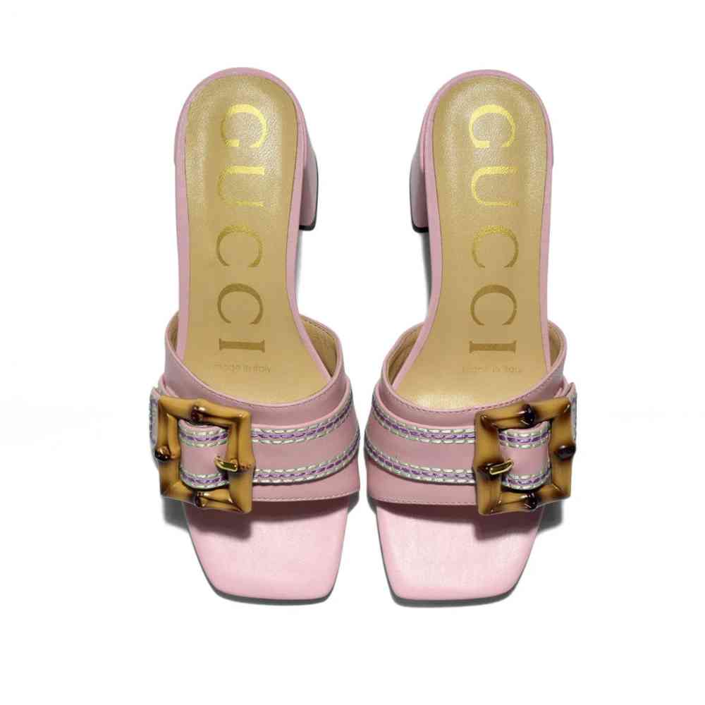 Gucci Pink Premium Quality Heels Sandals-thumb-5