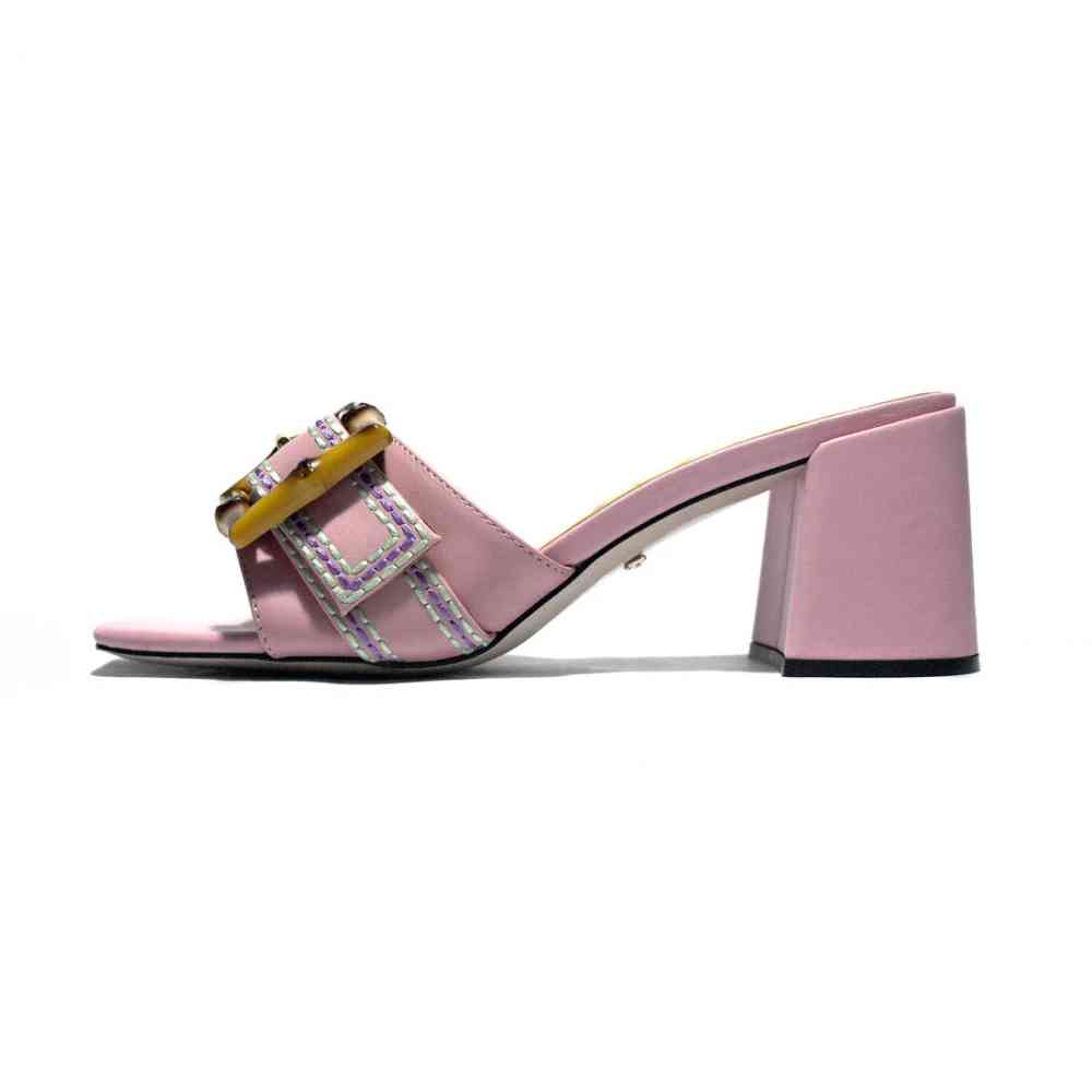 Gucci Pink Premium Quality Heels Sandals-thumb-1
