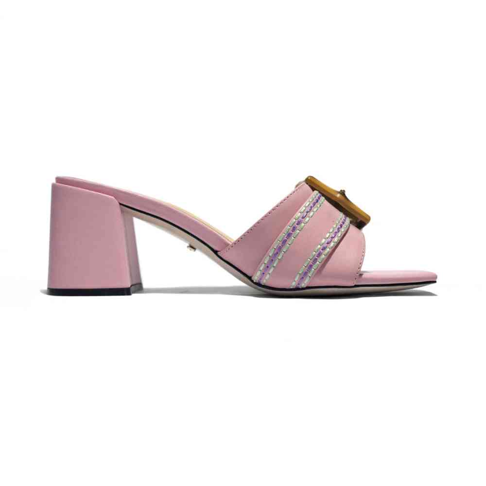 Gucci Pink Premium Quality Heels Sandals-thumb-2
