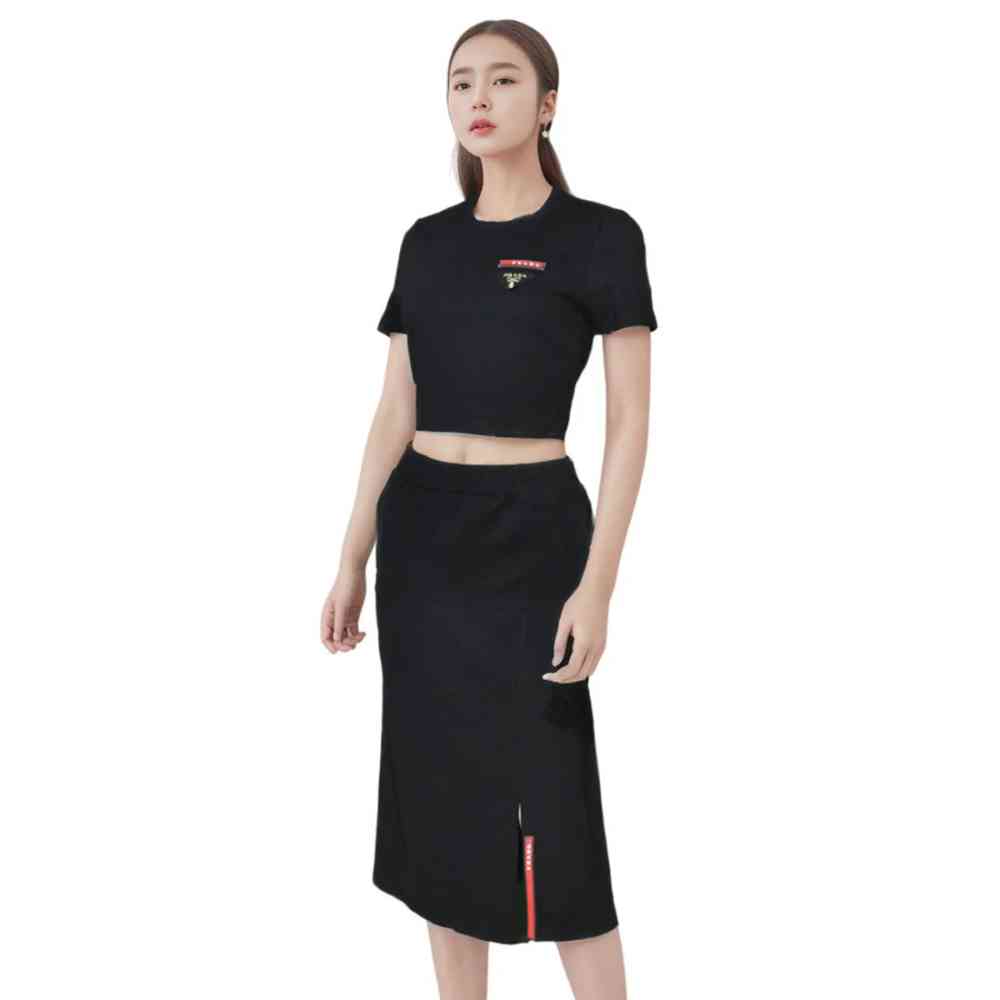 Black Prada White Premium Quality Dress