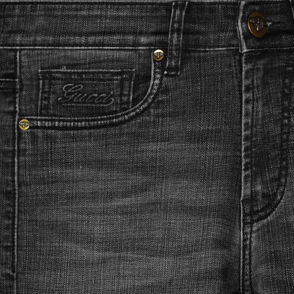 Gucci Dark Black Premium Quality Denim Jeans-2