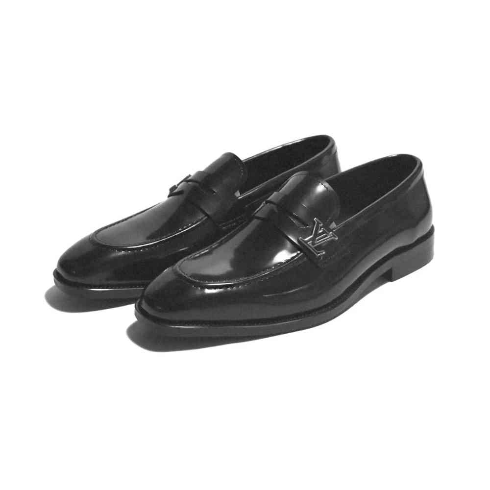 Black Louis Vuitton Brown Premium Quality Loafers