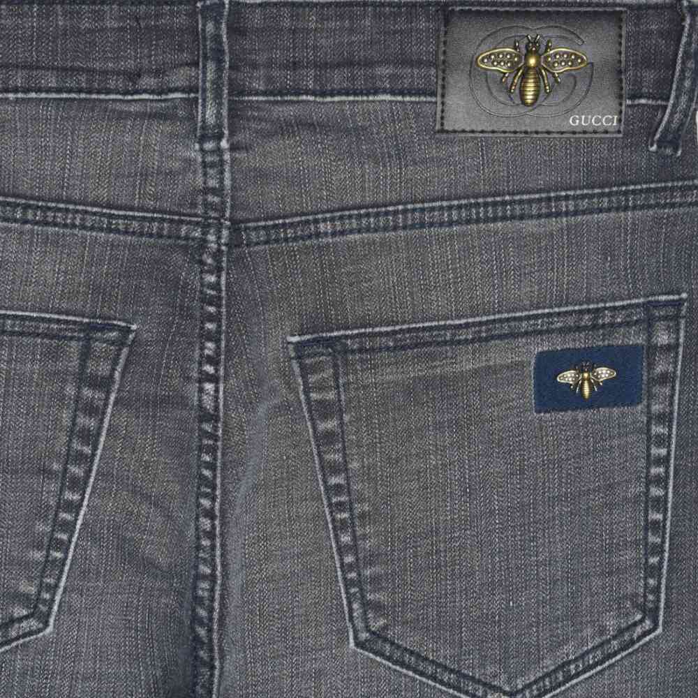 Gucci Navy Blue Premium Quality Denim Jeans-thumb-3