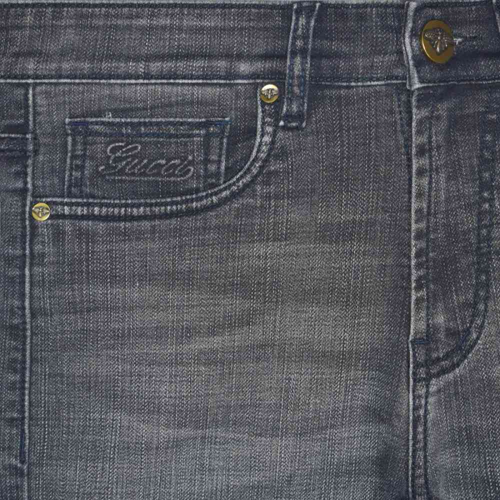 Gucci Navy Blue Premium Quality Denim Jeans-thumb-2