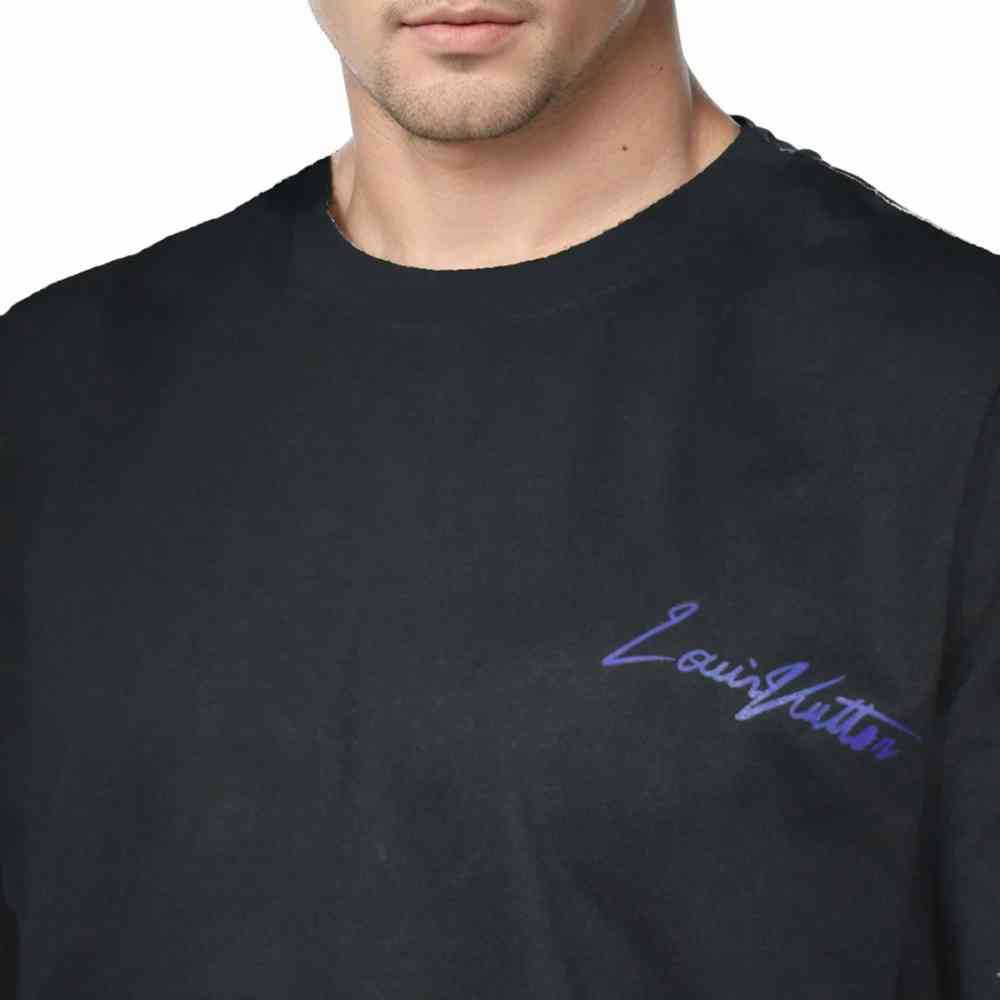 Louis Vuitton Black Pumpkins Print Premium T-shirt-2