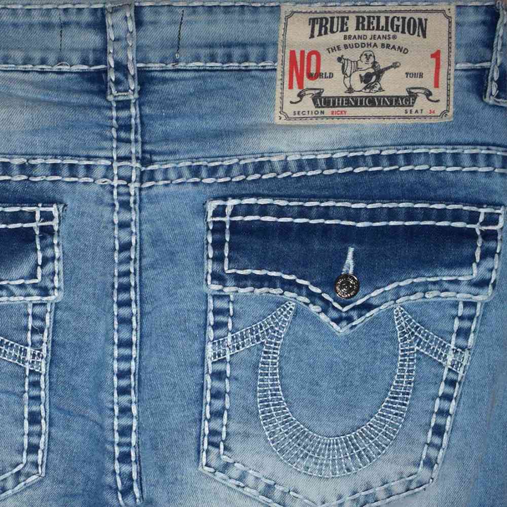True Religion Light Blue Premium Quality Jeans-thumb-3