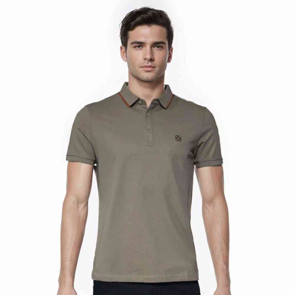 Brown Zegna White Premium Quality T-shirt