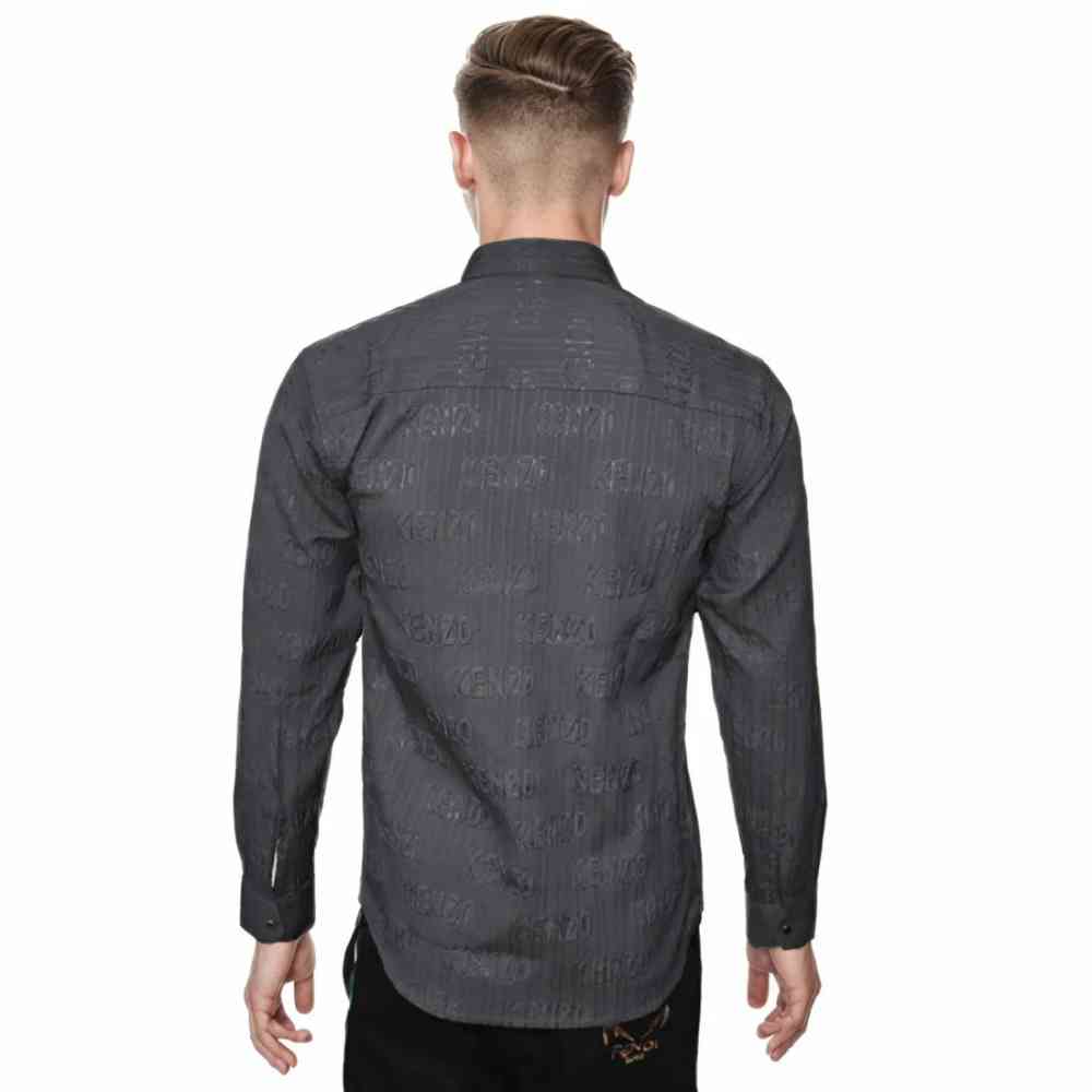 Kenzo Grey Premium Quality Designer Shirt-1