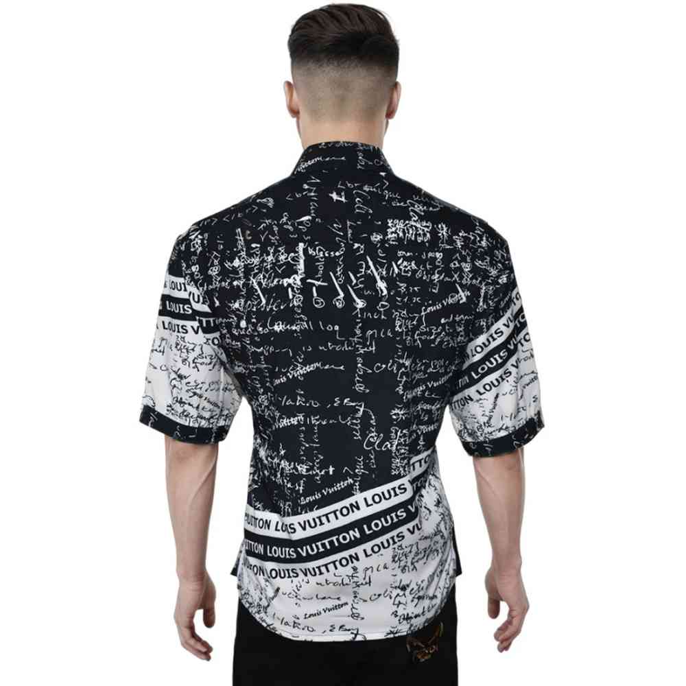Louis Vuitton Black Premium Quality Button Shirt-1