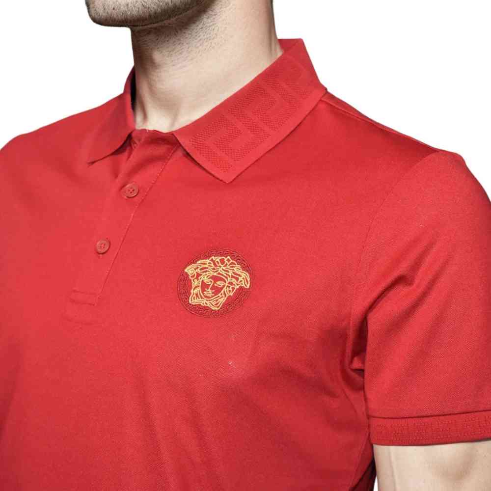 Versace Red Premium Quality Polo T-Shirt-2