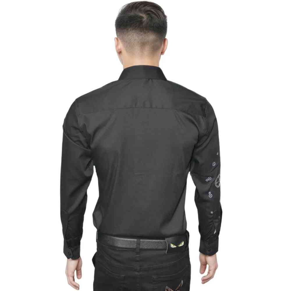 Louis Vuitton Black Premium Quality Designer Men's Shirt-1