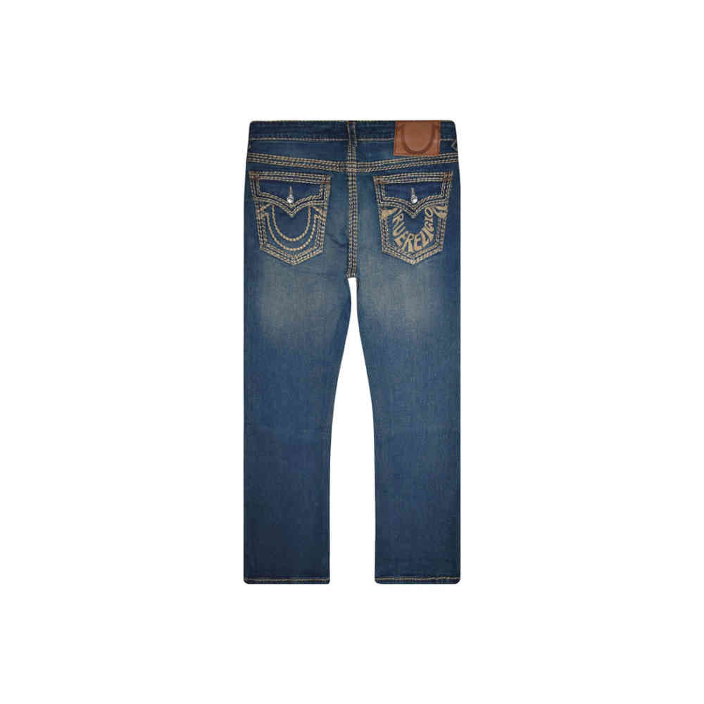 True Religion Blue Premium Quality Denim Jeans-thumb-5