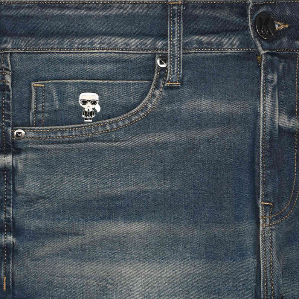 Karl Lagerfeld Blue Premium Quality Jeans-thumb-2