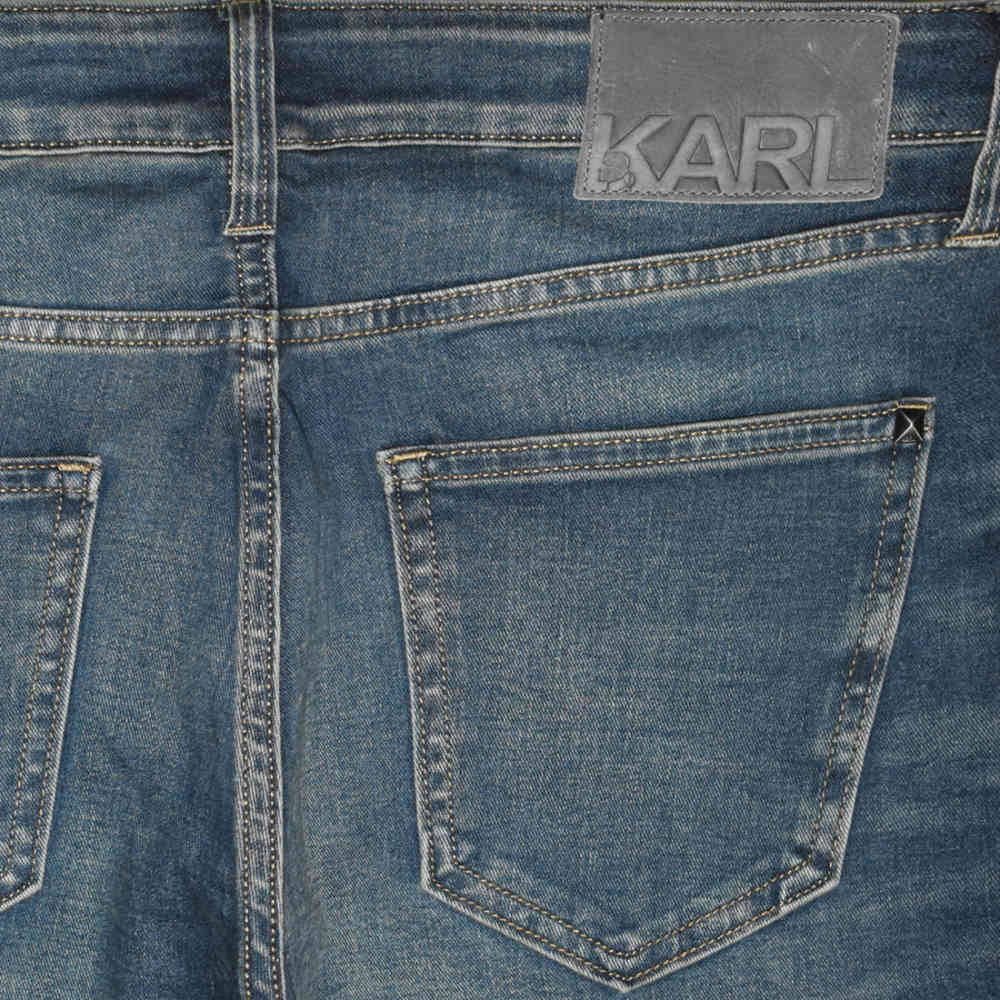 Karl Lagerfeld Blue Premium Quality Jeans-thumb-3