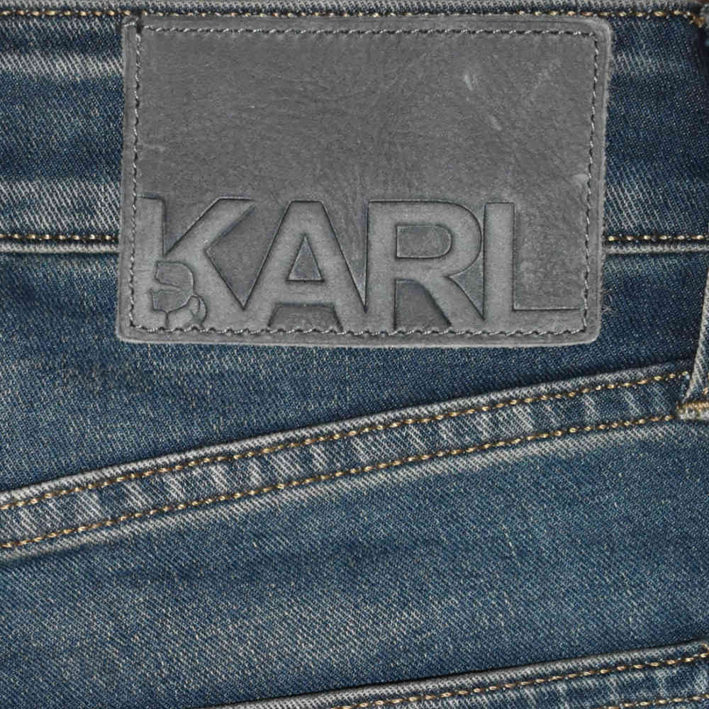 Karl Lagerfeld Blue Premium Quality Jeans-thumb-4