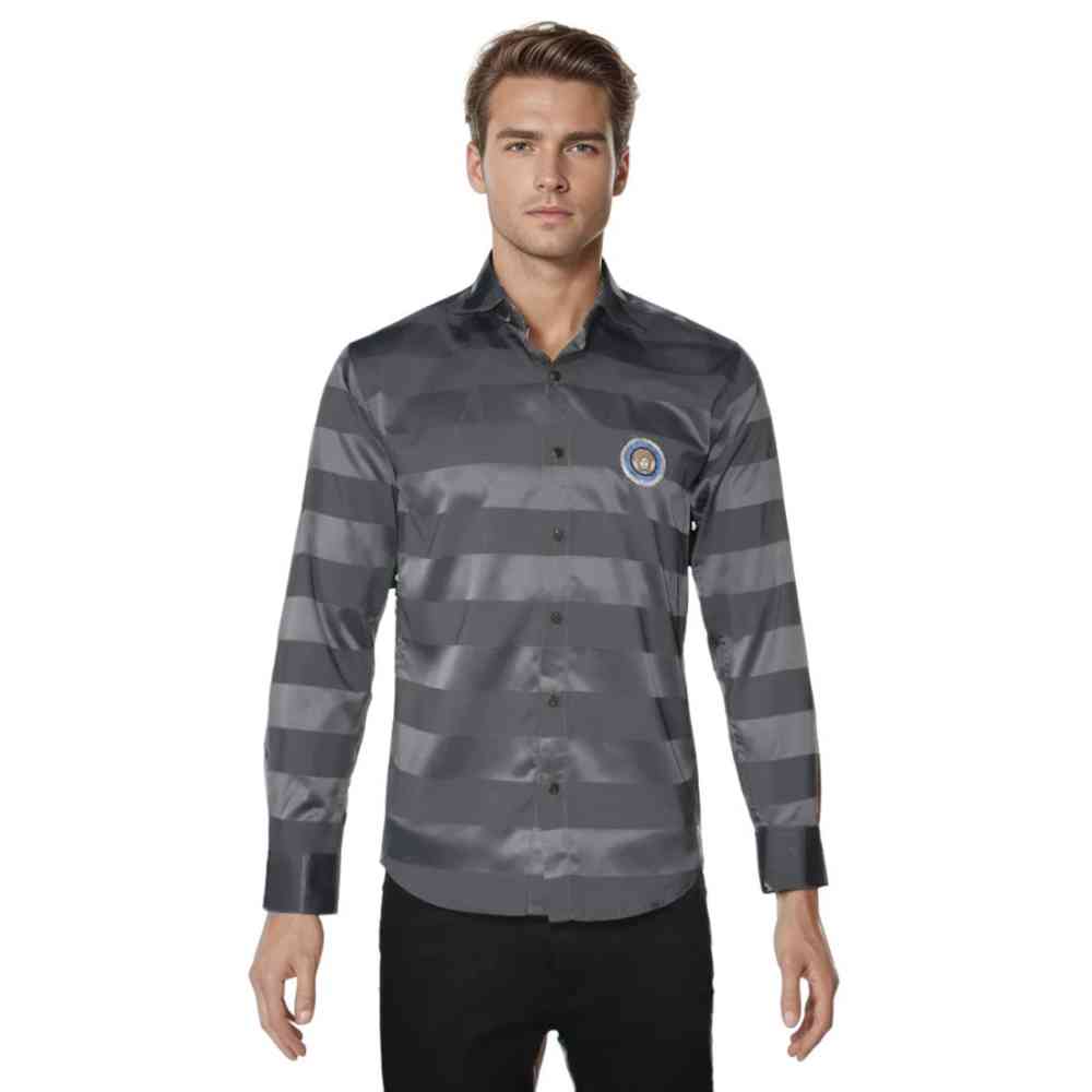 Versace Grey Premium Quality Designer Shirt-5