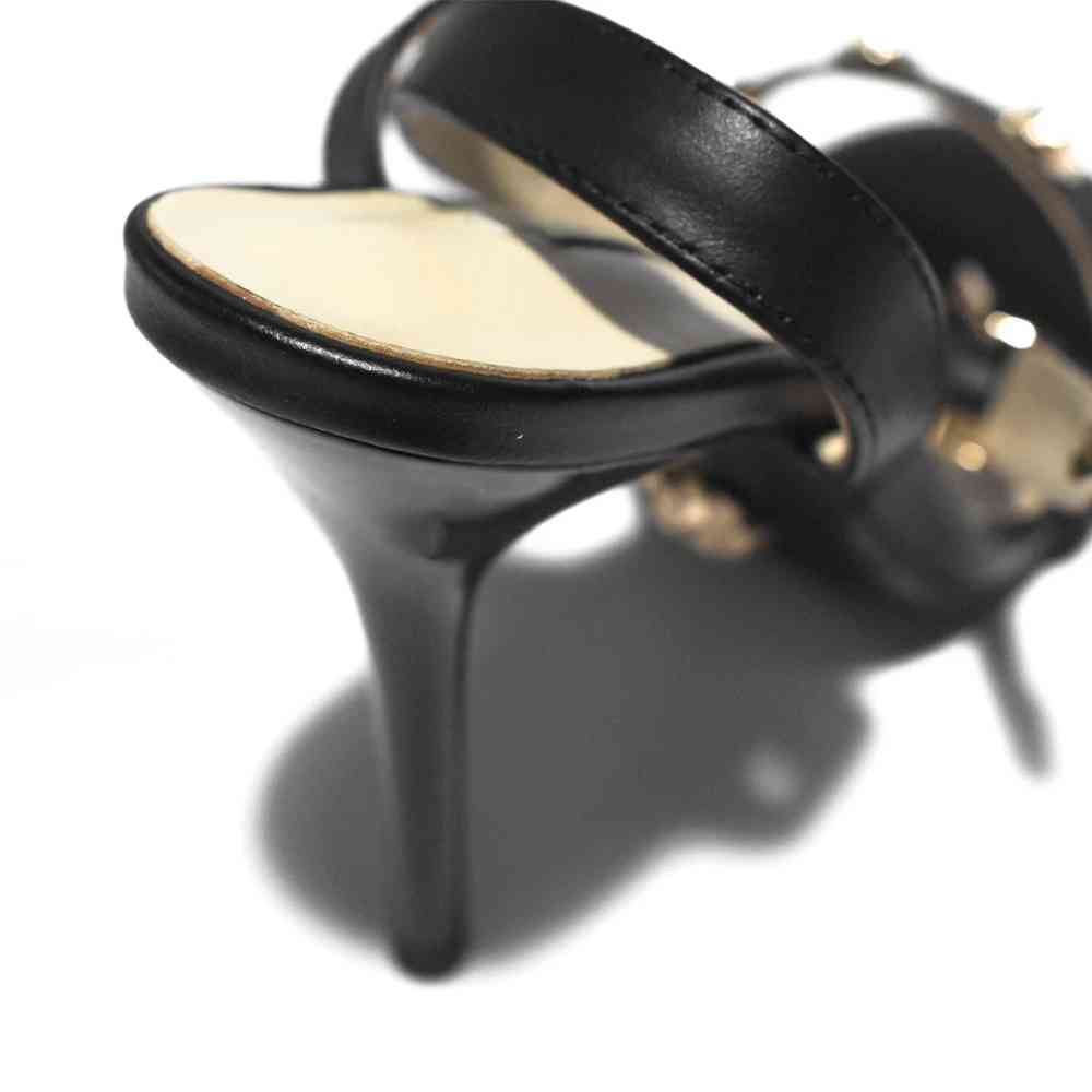 Versace Black Premium Quality Heels Sandals-thumb-4