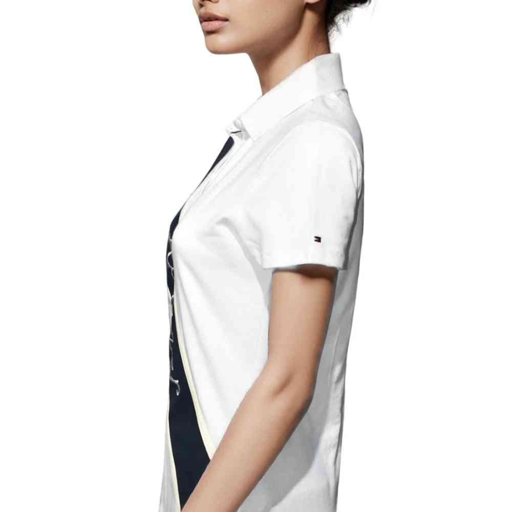 Tommy Hilfiger White Premium Quality Women T-shirt-2