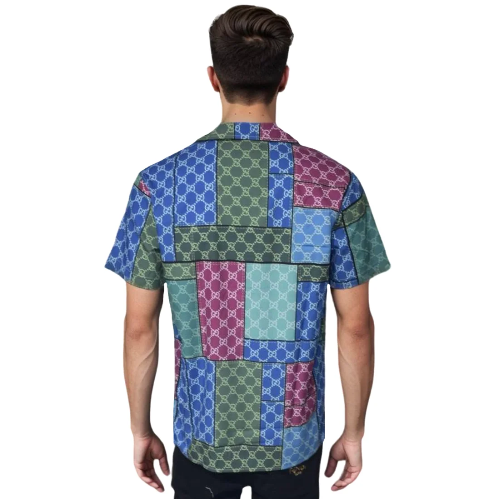 Gucci Logo Printed Premium Quality Half Sleeve Shirt-thumb-1