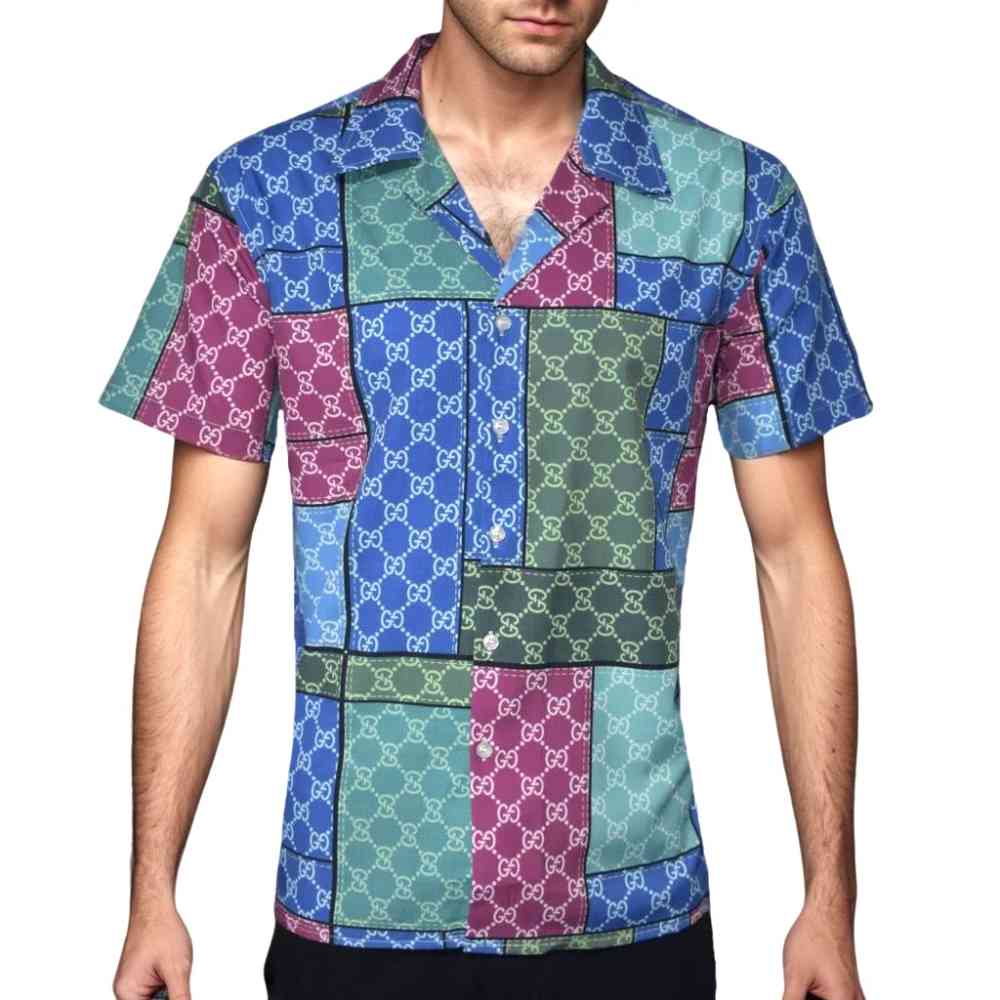 Gucci Logo Printed Premium Quality Half Sleeve Shirt-thumb-2