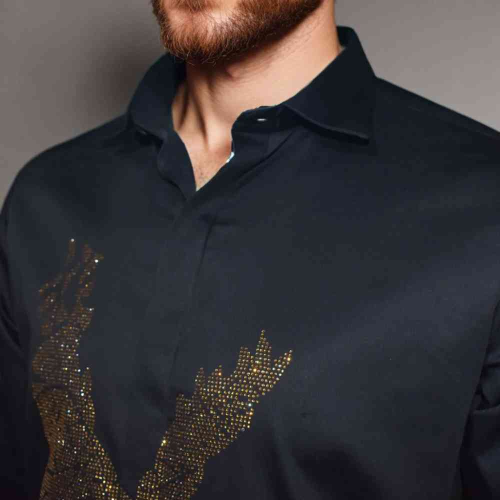 Armani Exchange Black Premium Quality Shirt-2