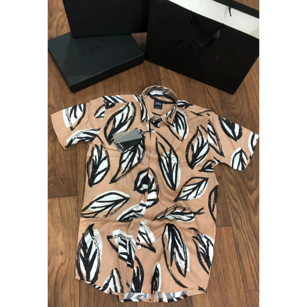 Zara Brown Leaf Premium Quality Shirt-5