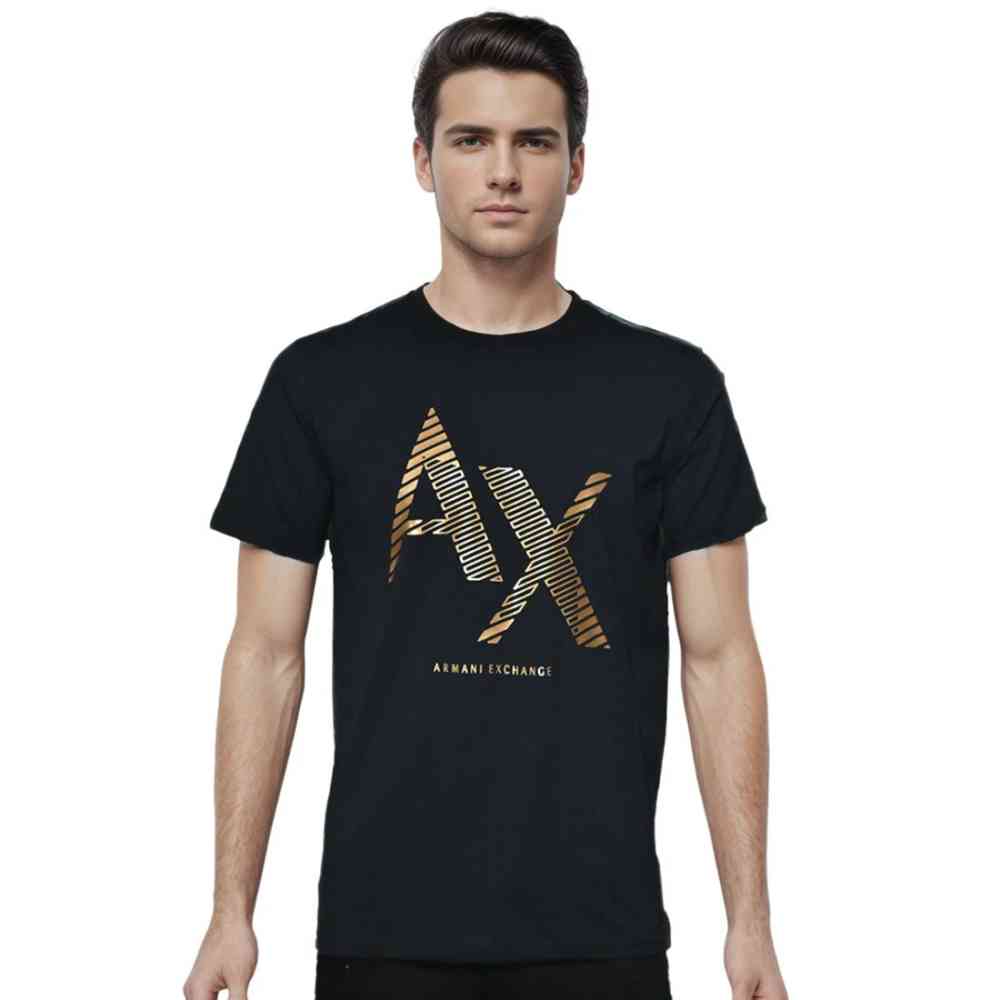 Armani Exchange Premium Black Polo T-shirt-thumb-0