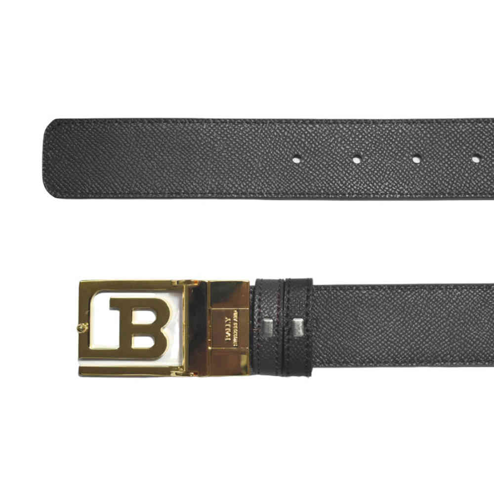 Bally Black Premium Quality Belt-thumb-4
