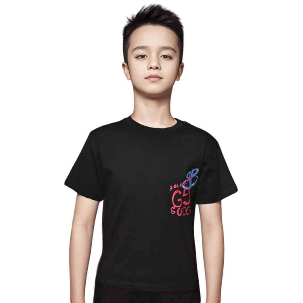 Black Gucci White Premium Quality Kid's T-shirt