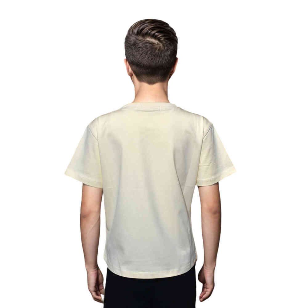 Louis Vuitton Cream Premium Teddy Print Kids T-shirt-1