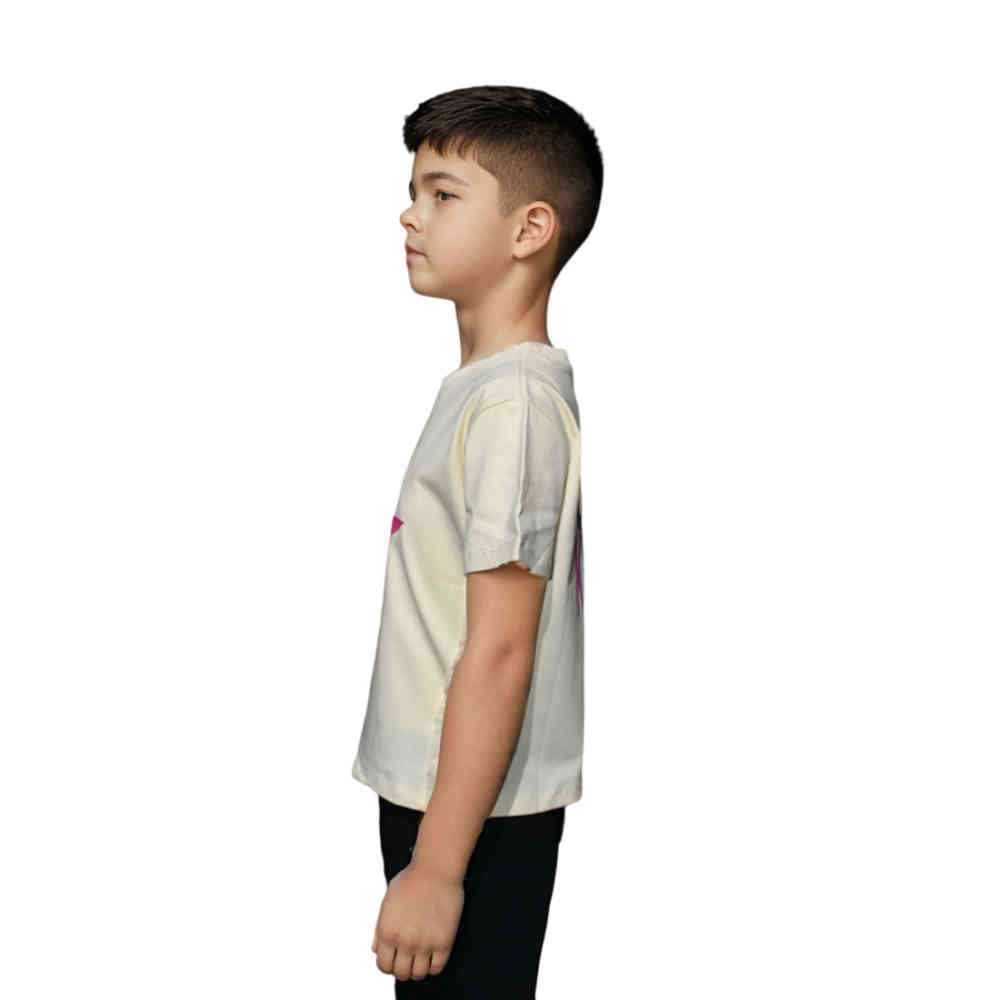 Gucci Cream Premium Quality T-shirt For Kids-thumb-2