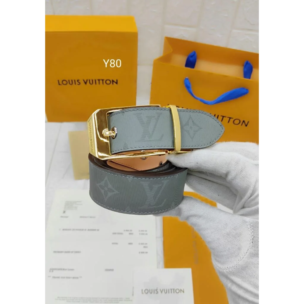 Louis Vuitton Brown Premium Quality Belt-thumb-3